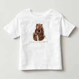 熊の冬眠考察 トドラーTシャツ