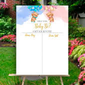 熊の性別が男の子または女の子のグラフを表示 ポスター