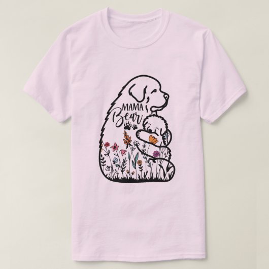 熊の抱擁 Tシャツ (デザイン正面)
