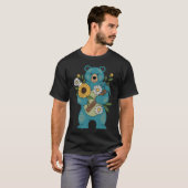熊の木工用ハンマーのギフト Tシャツ (正面フル)