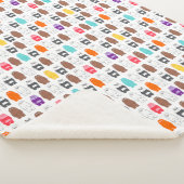 熊の熊のカラフル柄 シェルパブランケット (3/4)