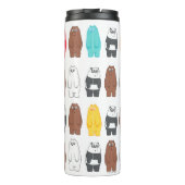 熊の熊のカラフル柄 タンブラー (裏面)