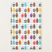 熊の熊のカラフル柄 プランナー手帳 (正面)