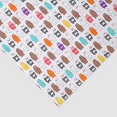 熊の熊のカラフル柄 薄葉紙 (詳細)