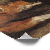 熊の狩りまたは犬と熊の戦い ポスター (角)