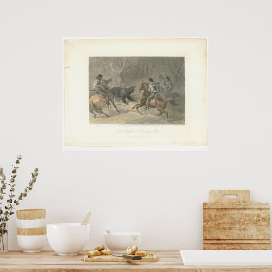 熊の略奪(1178A) ポスター (キッチン)