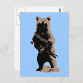 熊の腕グリズリーベア ポストカード (正面/裏面)