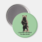 熊の腕グリズリーベア マグネット (正面/裏面)