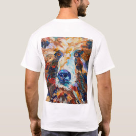 "熊の視線の中に" アラスカン ベア メンズTシャツ Tシャツ