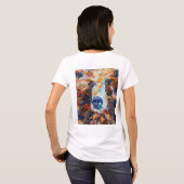 「熊の視線」のアラスカン・ベア・ウィメンズTシャツ Tシャツ (裏面フル)