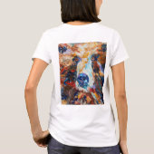 「熊の視線」のアラスカン・ベア・ウィメンズTシャツ Tシャツ (裏面)