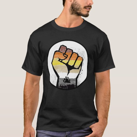 熊の誇りの拳Tシャツ Tシャツ (正面)