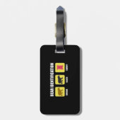 熊の識別おもしろい ラゲッジタグ (裏面縦)