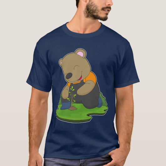 熊の農家の苗木農場 Tシャツ (正面)