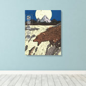 熊の釣り山の風景 キャンバスプリント (インサイチュ (ウッドフロア))