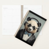 熊の音楽聞に対する反応 プランナー手帳 (ディスプレー)