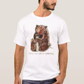 熊は冬眠を深く考える Tシャツ (正面)