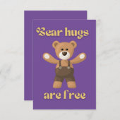 熊は自由 サンキューカード (正面/裏面)