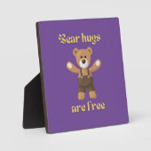 熊は自由 フォトプラーク (正面)