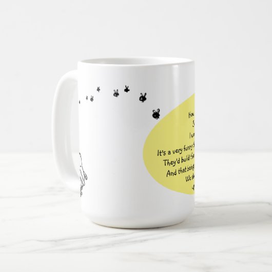 熊もしは蜂だった コーヒーマグカップ (正面左)