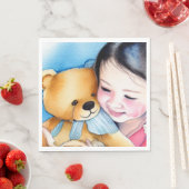 熊を抱き締める スタンダードランチョンナプキン (インサイチュ)