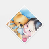 熊を抱き締める スタンダードランチョンナプキン (角)