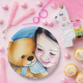 熊を抱き締める ペーパープレート (パーティー)