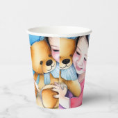 熊を抱き締める 紙コップ (右)