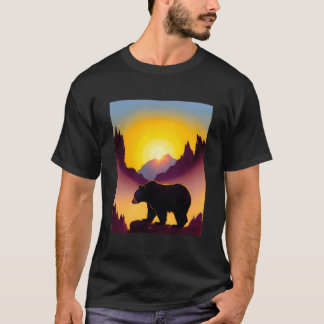 熊を楽しむ Tシャツ