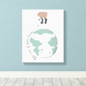 熊を裸で気に家を取れ キャンバスプリント (インサイチュ (ウッドフロア))