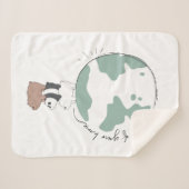 熊を裸で気に家を取れ シェルパブランケット (正面(横))