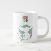 熊を裸で気に家を取れ ジャンボコーヒーマグカップ (右)