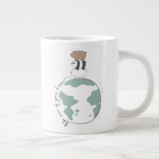 熊を裸で気に家を取れ ジャンボコーヒーマグカップ (右)