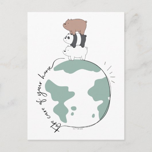 熊を裸で気に家を取れ ポストカード (正面)