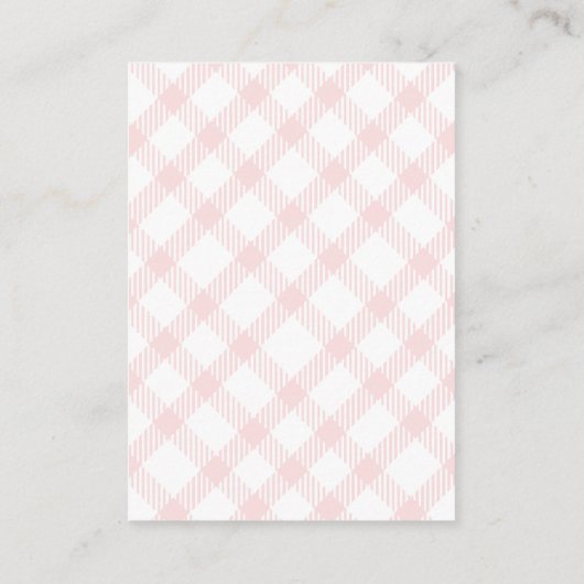 熊ギフト表示シャワー囲いカードを寄り添う エンクロージャーカード (裏面)