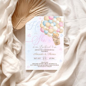 熊モダンをテーマにしたジェンダー暴露 招待状