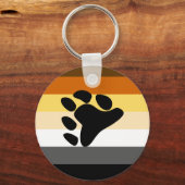 熊国際的兄弟プライド旗 キーホルダー (正面)