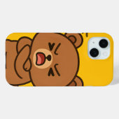 熊怒の漫画 – 激しい動物の電話ケースDesi Case-Mate iPhoneケース (裏面 (横))