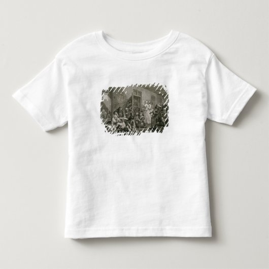 熊手の進歩からのプレートVIII、1735年 トドラーTシャツ (正面)