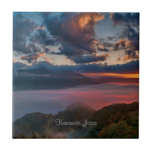 熊本日没 タイル (正面)