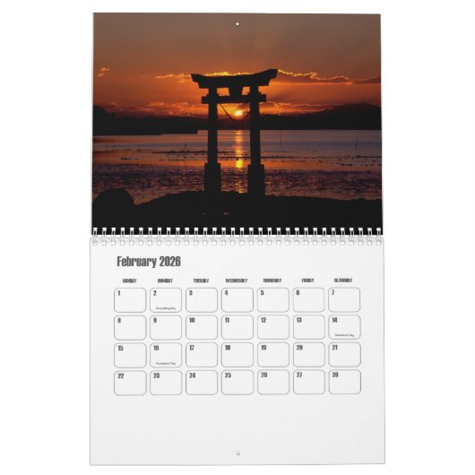 熊本暦 カレンダー (2月 2026)