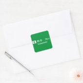 熊本道路標識 スクエアシール (封筒)
