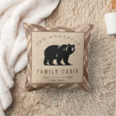 熊素朴国の名キャビンで森 クッション (ブランケット)