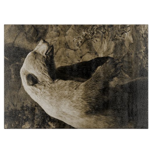 熊誇りを持った カッティングボード (正面)