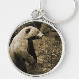 熊誇りを持った キーホルダー