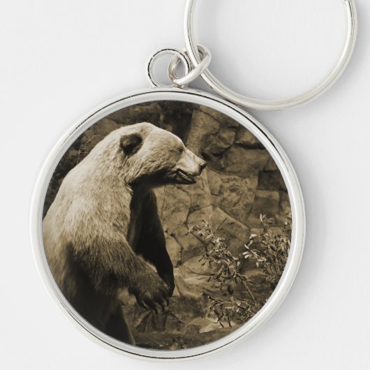 熊誇りを持った キーホルダー (正面)