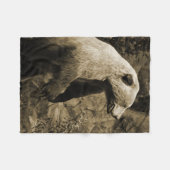 熊誇りを持った フリースブランケット (正面(横))