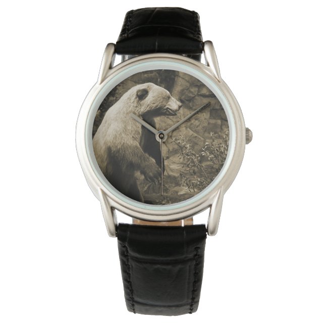 熊誇りを持った 腕時計 (正面)