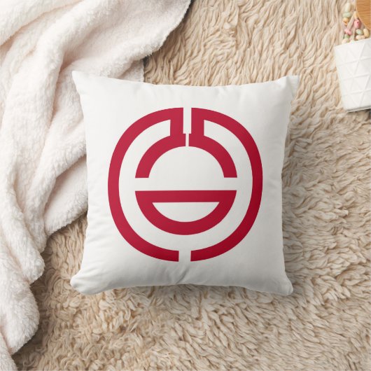 熊谷市国旗さいたま県日本のシンボル クッション (ブランケット)