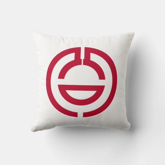 熊谷市国旗さいたま県日本のシンボル クッション (裏面)